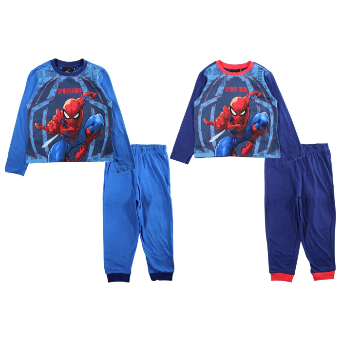 Pijamale lungi copii, Spiderman, Bumbac, 2 Piese [4]
