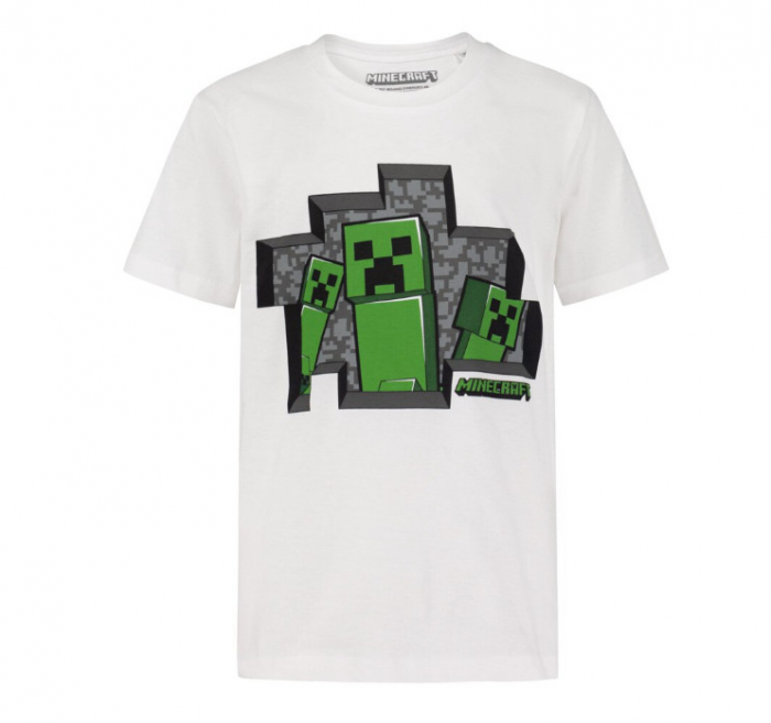 Pijamale scurte copii, Minecraft, Bumbac, 6-12 ani [2]