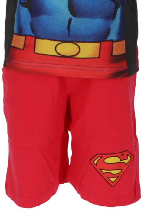 Pijamale scurte copii, Superman, Cu licență, 2 Piese, Bumbac [3]