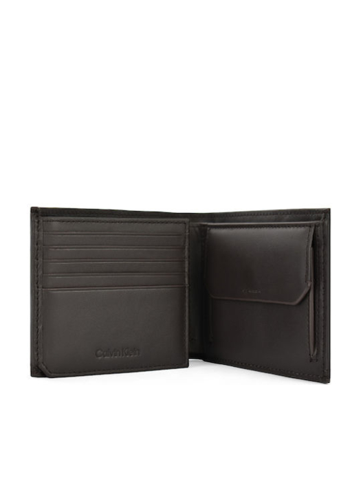 Portofel Bărbați, Calvin Klein, Maro, Piele Naturală, Duo Stitch Trifold [3]