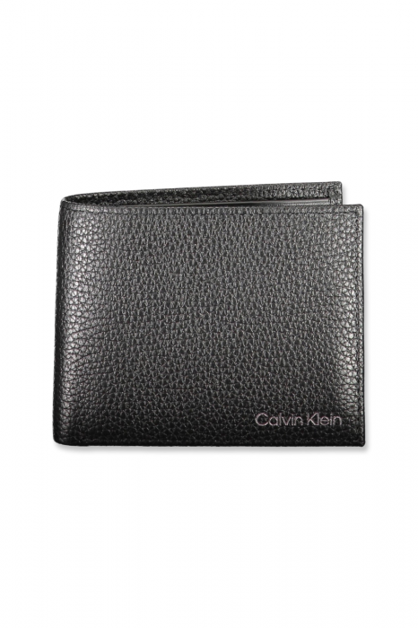 Portofel Bărbați, Calvin Klein, Piele, Negru, Logo Printat, 11x9x1 cm [1]