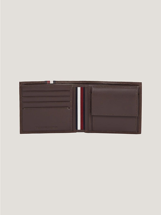 Portofel Barbati, Tommy Hilfiger, 100% Piele naturala, Maro [4]