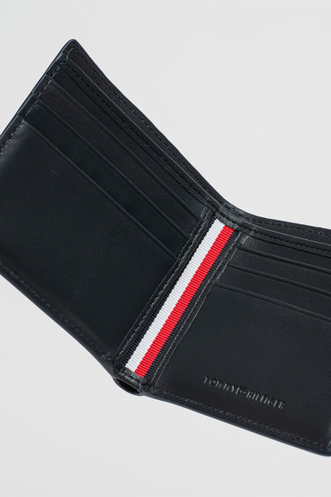 Portofel Bărbați, Tommy Hilfiger, Bleumarin, Piele Naturală, Logo Metalic [3]