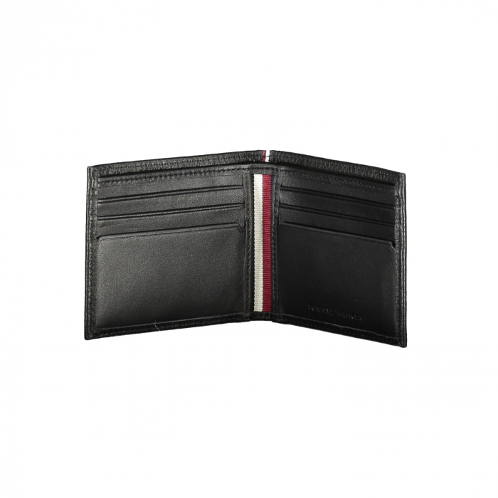 Portofel Bărbați Tommy Hilfiger, Piele 100%, Negru, 11x9x1 cm [4]