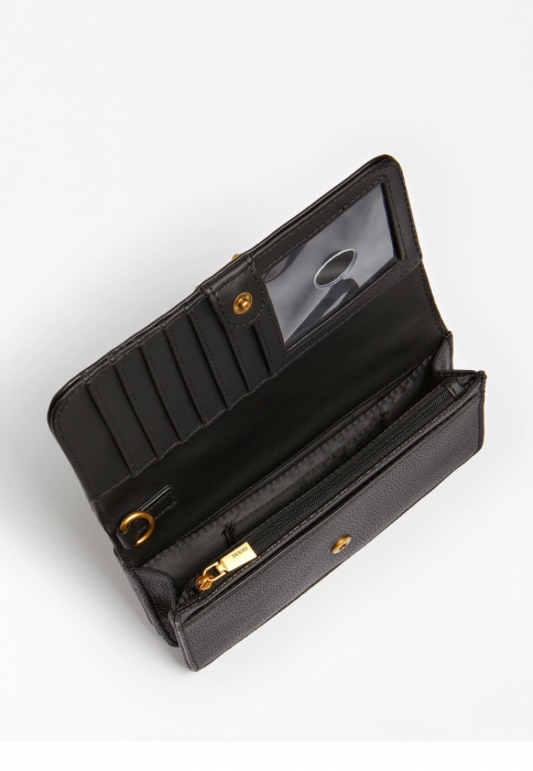 Portofel Dama, Guess Jeans, Tip Geanta, Negru si elemente aurii, 20x12x6 cm [3]