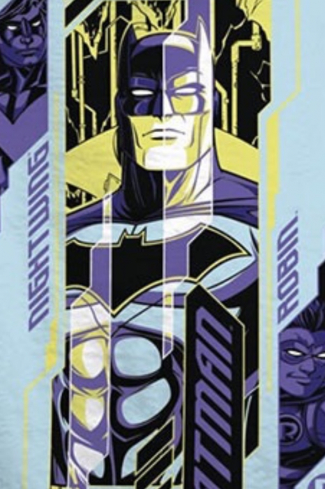 Prosop de baie copii, Batman, Microfibra, Cu licență, Multicolor, 140 x 70 cm [2]