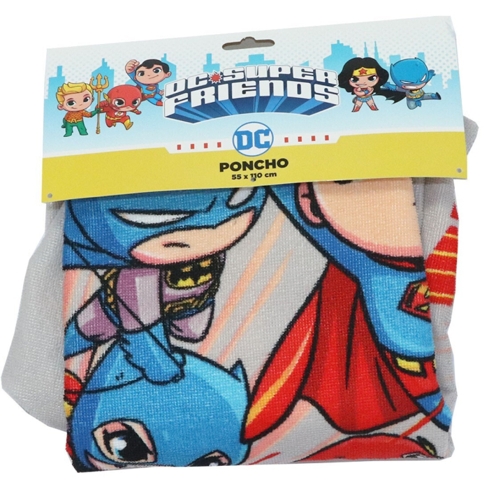 Prosop poncho copii, Batman, Microfibra, 55x110 cm [5]