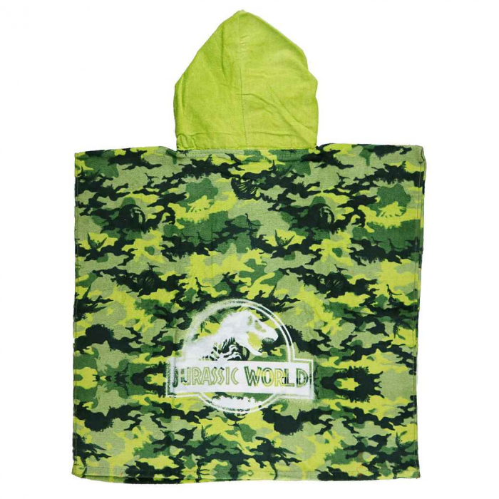 Prosop Poncho, Jurassic World, Copii, Bumbac, 120 x 60 cm [3]