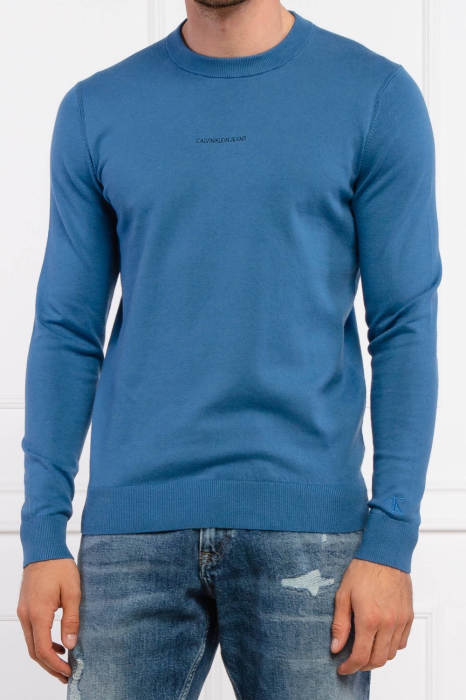 Pulover Barbati, Calvin Klein Jeans, Albastru, Bumbac [4]