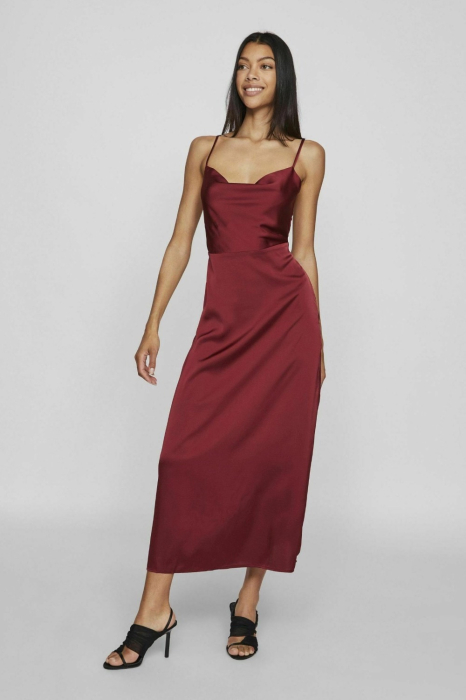 Rochie Dama, Vila, Roz, Cu Bretele, Spate Deschis [5]