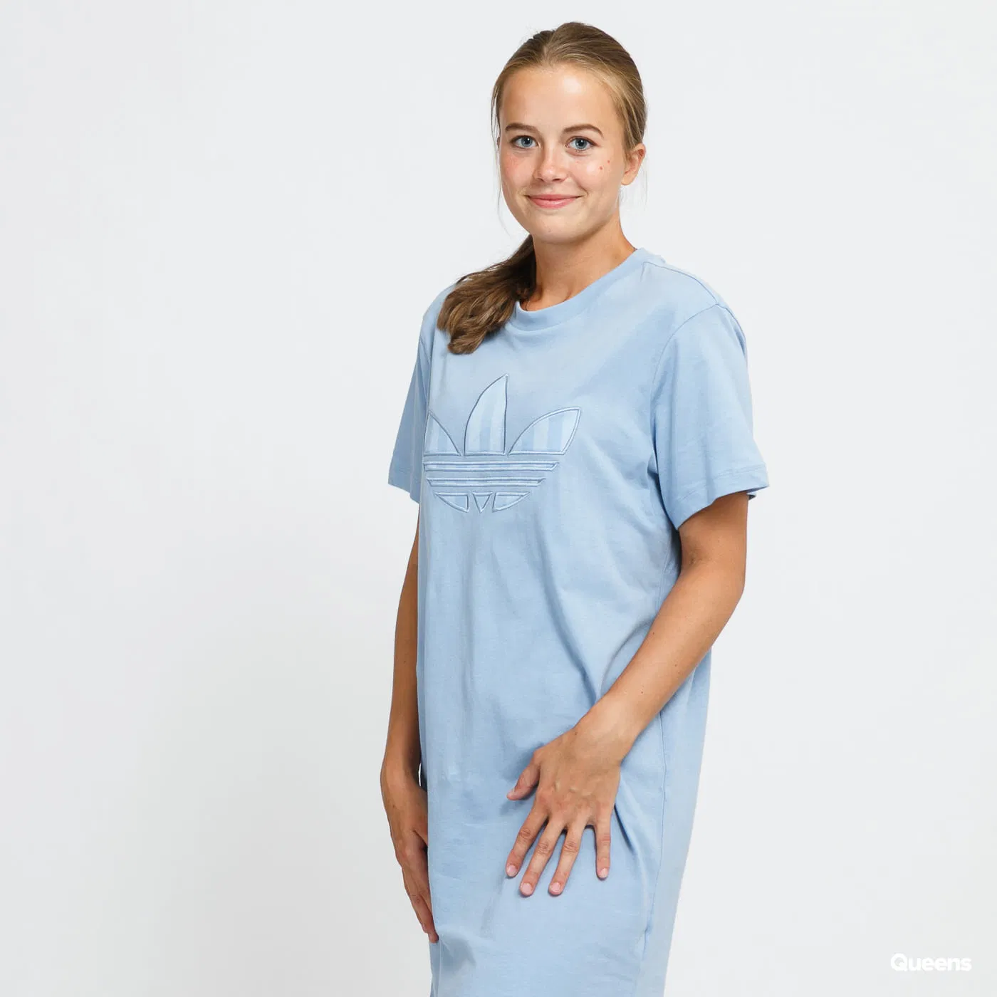 Rochie Sport Dama, Adidas Originals, Albastru, Stil Lejer, Logo [4]