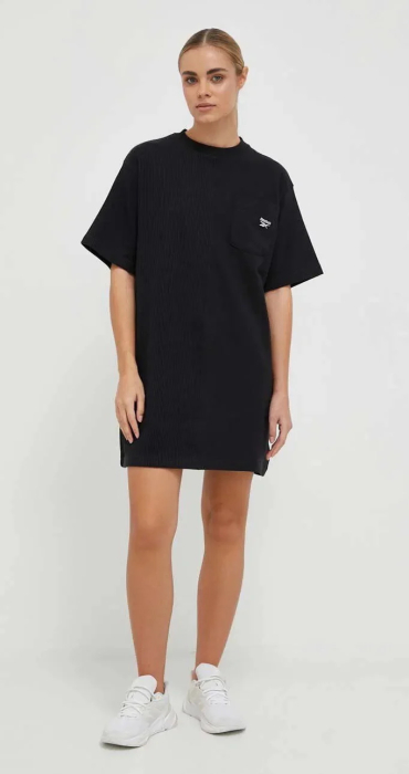 Rochie Sport Dama, Reebok, CL AE Tee, Negru [3]