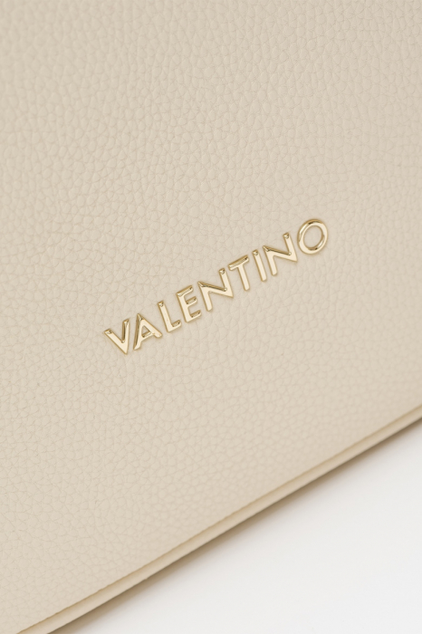 Rucsac Dama, Valentino, Alb, Logo Metalic, Piele ecologică, 25x25x12 cm [5]