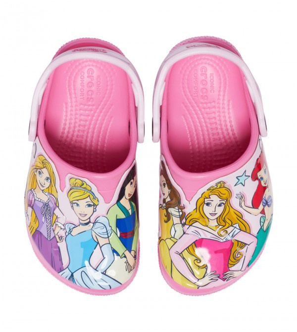 Saboți copii, Crocs, Disney Princess, Roz [3]