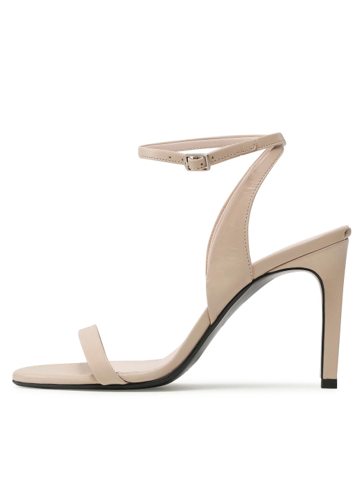 Sandale Dama, Calvin Klein, Stilleto, Bej, Piele naturală [5]