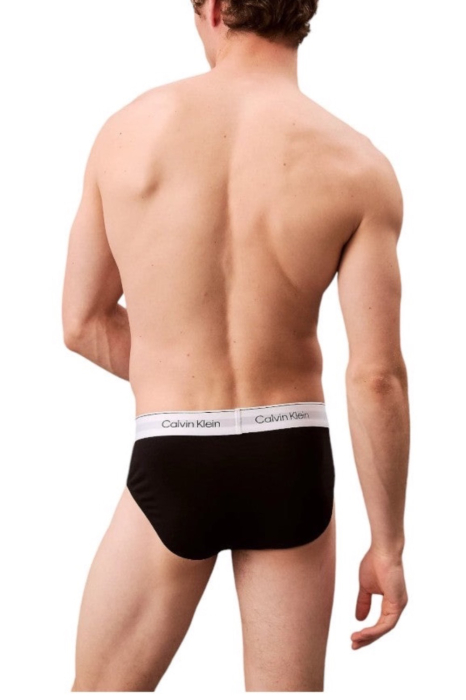 Set chiloti barbati, Calvin Klein, 3 Perechi, Negru, Bumbac, Logo [4]