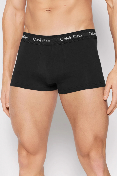 Set de boxeri barbati, Calvin Klein, 3 perechi, Negru, Bumbac, XL [3]