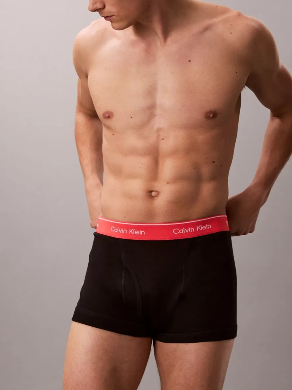 Set de boxeri bărbați, Calvin Klein, Negru, Bumbac, Banda Logo [5]