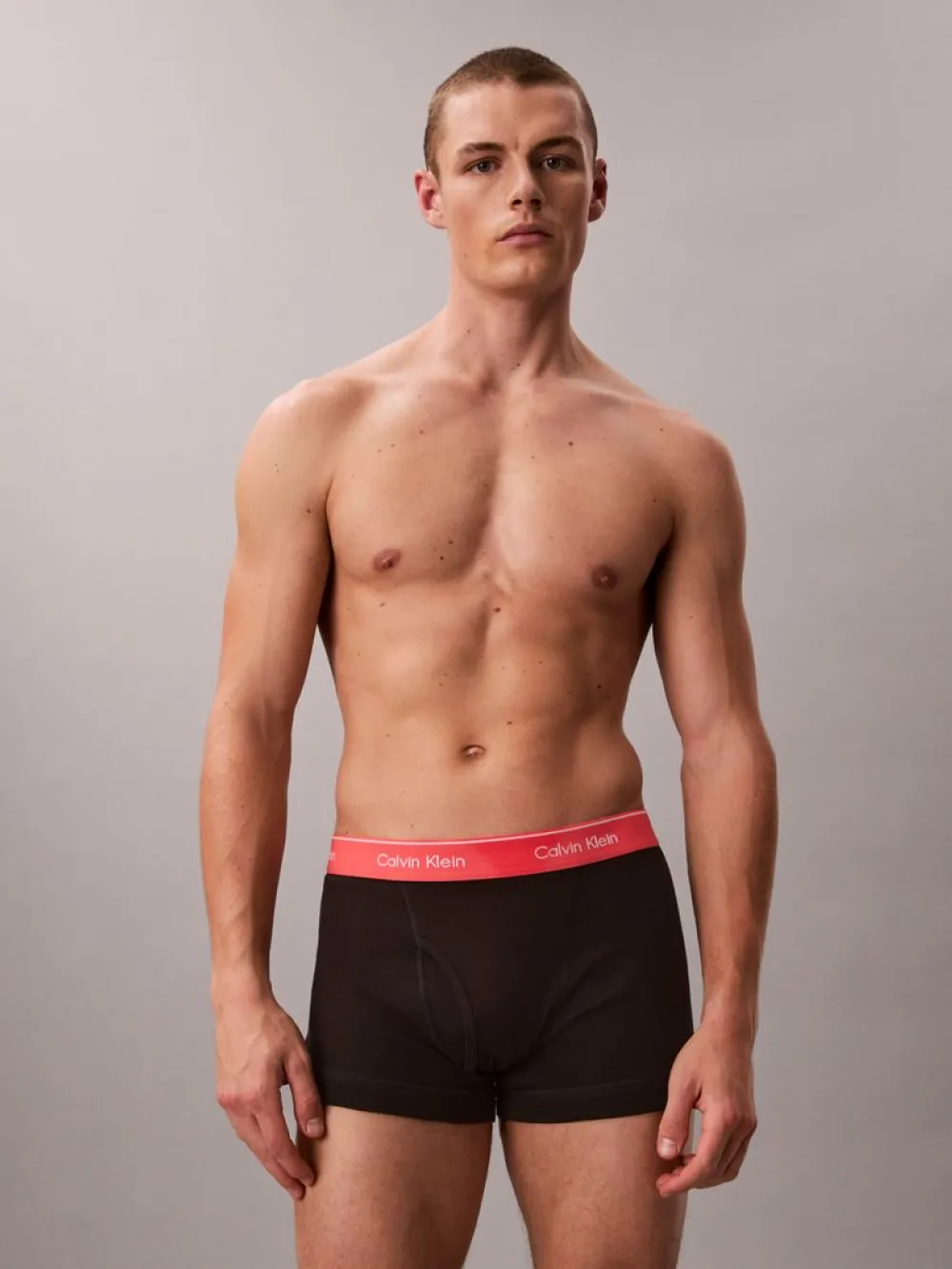 Set de boxeri bărbați, Calvin Klein, Negru, Bumbac, Banda Logo [2]