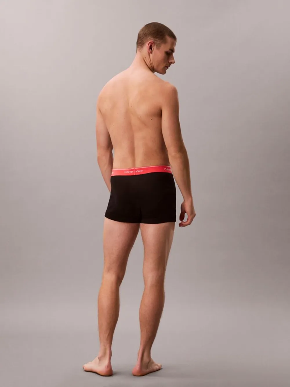 Set de boxeri bărbați, Calvin Klein, Negru, Bumbac, Banda Logo [3]
