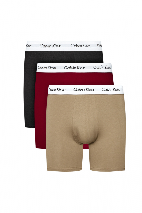 Set de boxeri, Calvin Klein, 3 Perechi, Bumbac, Negru, L [1]