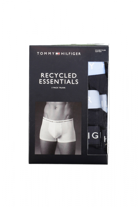 Set de boxeri, Tommy Hilfiger, 3 perechi, 100% Bumbac, Negru [6]