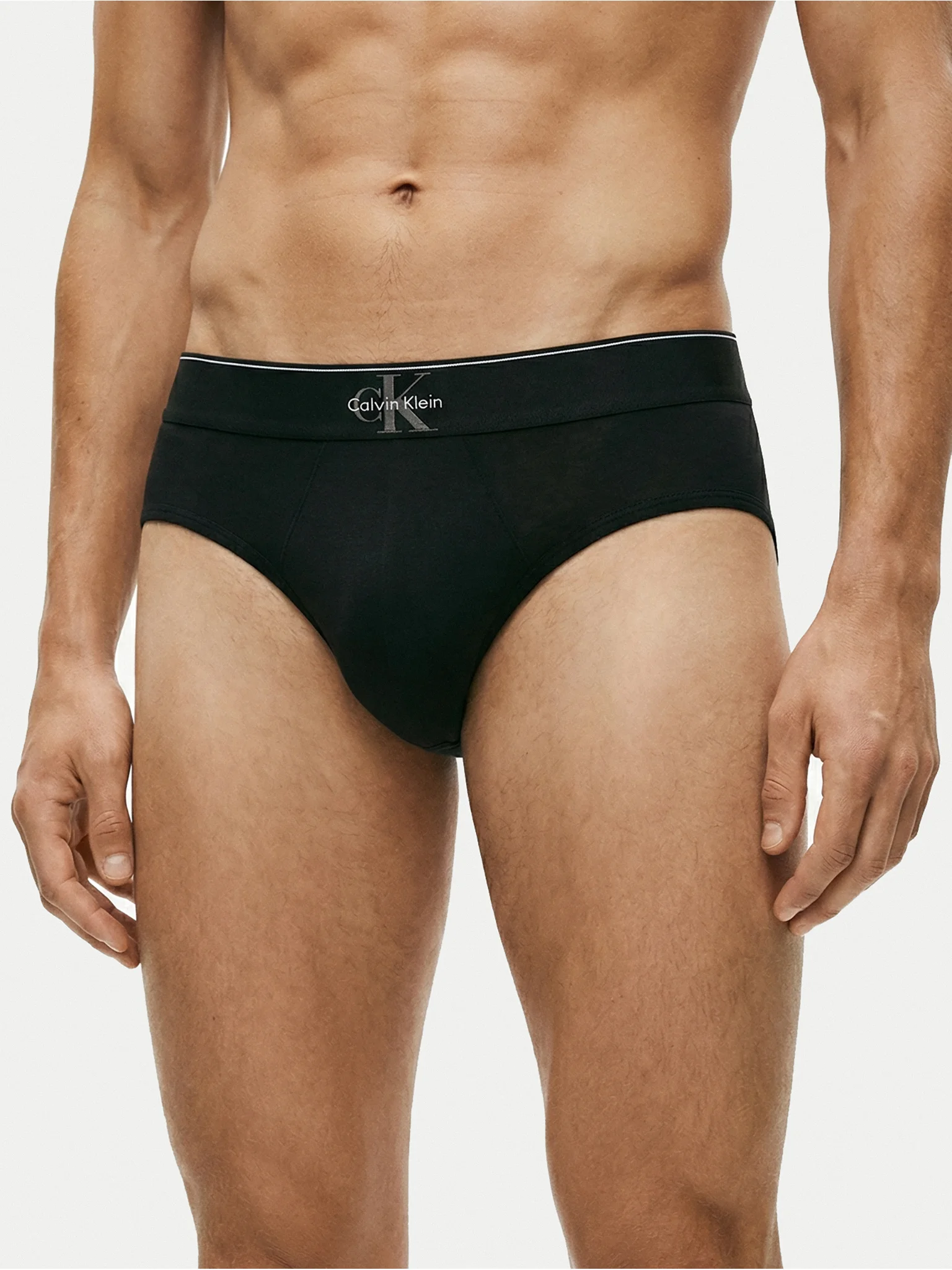 Set de chiloti barbati, Calvin Klein, Bumbac, Negru [2]
