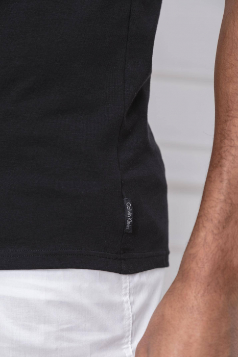 Set tricou bărbați, Calvin Klein, Negru, Bumbac, 2 Piese [4]