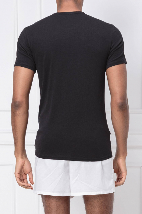 Set tricou bărbați, Calvin Klein, Negru, Bumbac, 2 Piese [3]