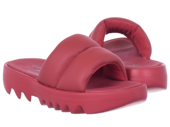 Slapi Dama, Reebok x Cardi B, Slide, Rosu [2]