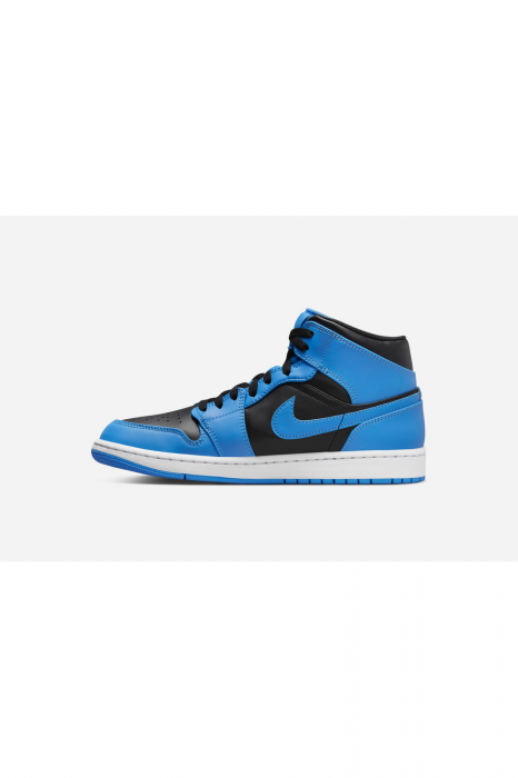 Sneakers Barbati, Air Jordan, 1 Mid, University Blue, Piele [3]