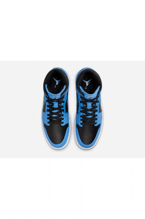 Sneakers Barbati, Air Jordan, 1 Mid, University Blue, Piele [4]