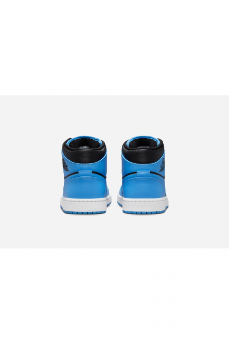 Sneakers Barbati, Air Jordan, 1 Mid, University Blue, Piele [5]