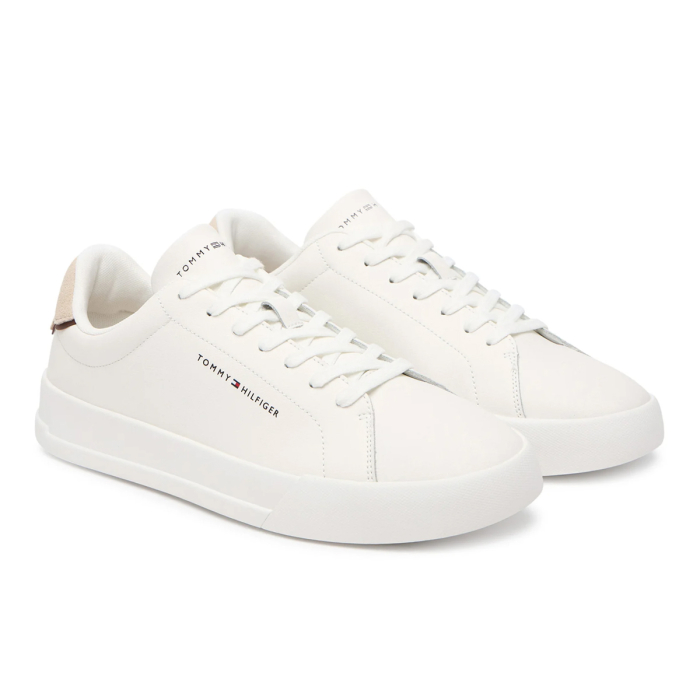 Sneakers Barbati, Tommy Hilfiger, Alb, Piele Naturală [3]