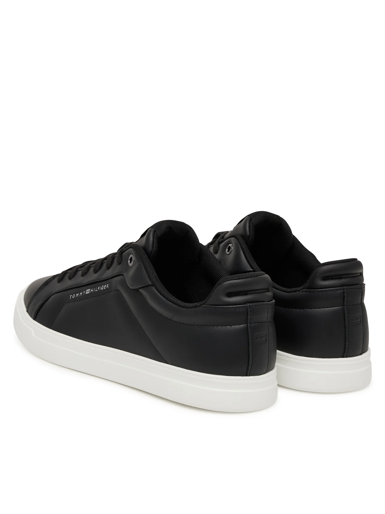 Sneakers Barbati, Tommy Hilfiger, Negru, Piele Naturala [3]