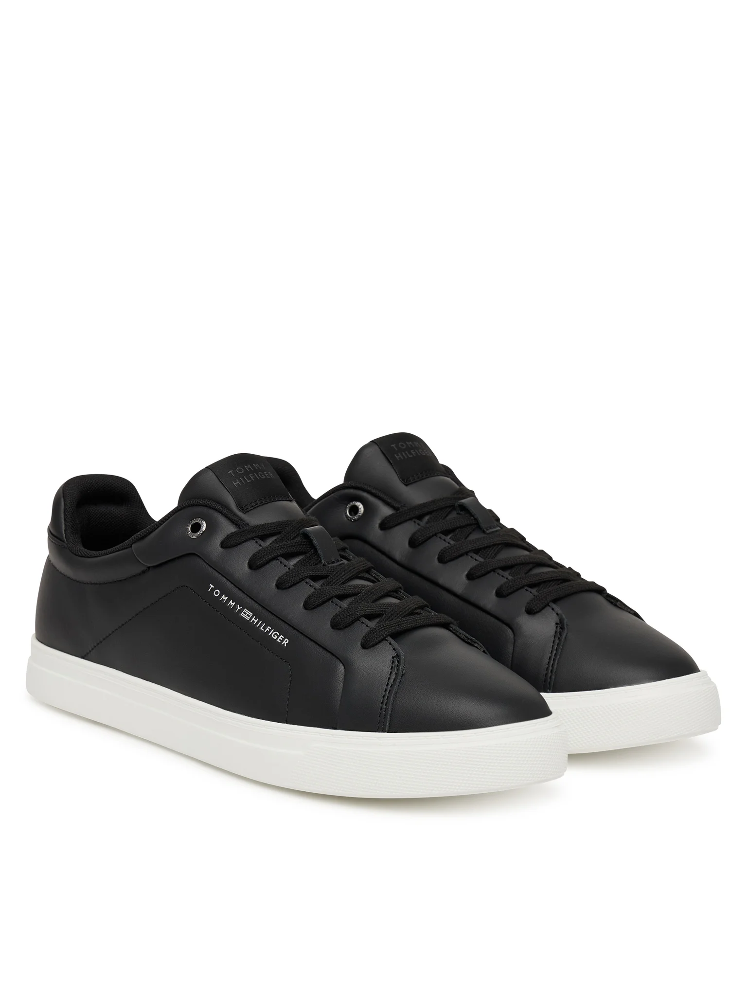 Sneakers Barbati, Tommy Hilfiger, Negru, Piele Naturala [2]
