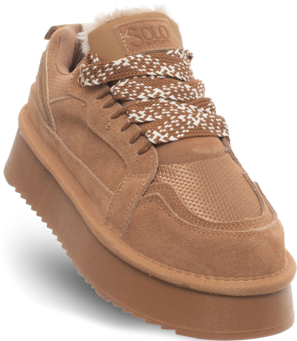 Sneakers Dama, Solo Soprani Couture, Piele Naturală, Cu Platformǎ [5]