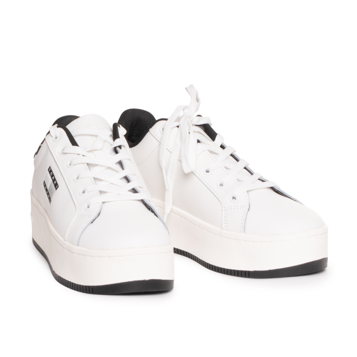 Sneakers Dama, Tommy Jeans, Alb, Piele Naturalǎ [4]