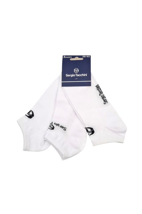 Șosete scurte barbati, Sergio Tacchini, Set 3 bucati, Bumbac, Logo Brodat [1]