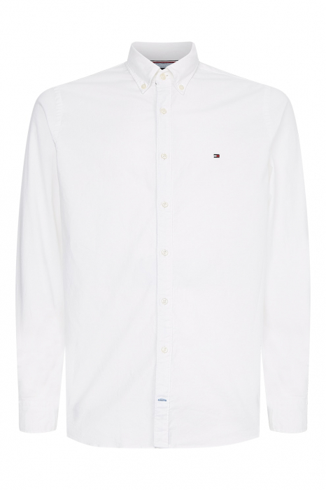 Tommy Hilfiger, Camasa Barbati, Slim Fit, Cu logo brodat, Alb, XL [1]