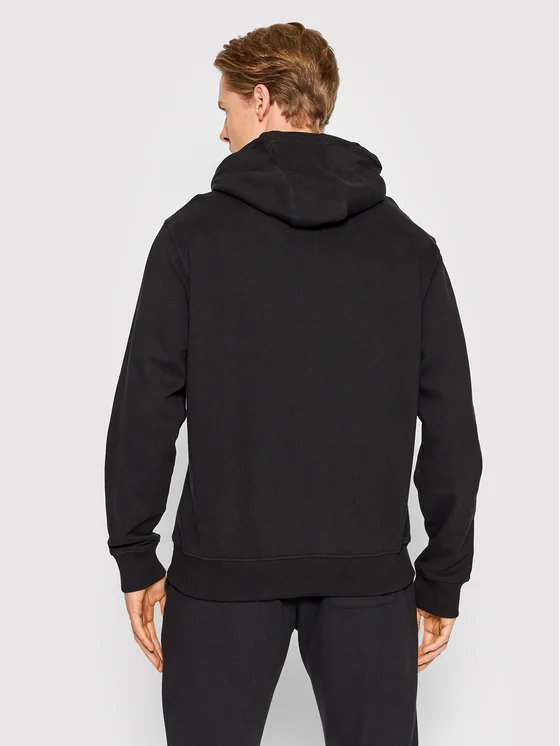 Tommy Jeans, Hanorac Bărbați, Cu imprimeu logo si buzunar kangaroo, Negru [3]