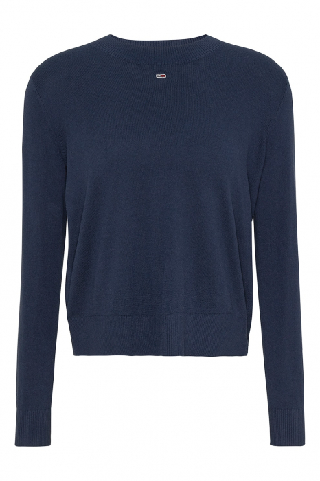 Tommy Jeans, Pulover Dama, Din amestec de bumbac organic, Albastru marin, S [1]