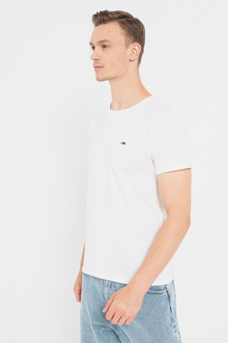 Tommy Jeans, Set de tricouri bărbați, Slim Fit, 2 Piese, Alb/Bleumarin, M [6]
