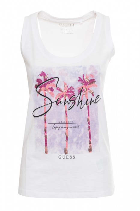 Top Dama, Guess, Alb, Bumbac, S [1]