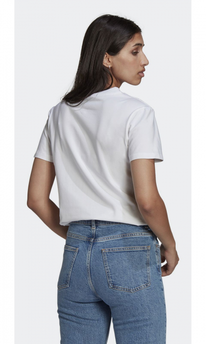 Tricou Dama, Adidas Originals, Trefoil Tee, Alb, Bumbac, Logo Printat, L [3]