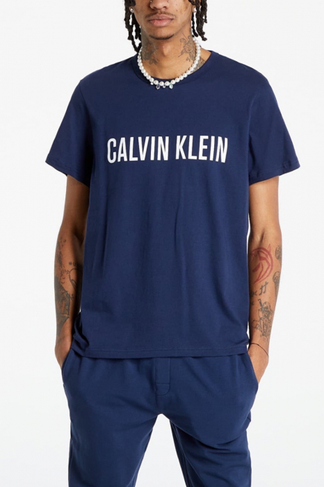 Tricou Barbati, Calvin Klein, Albastru, Bumbac, M, Oversized Fit [1]