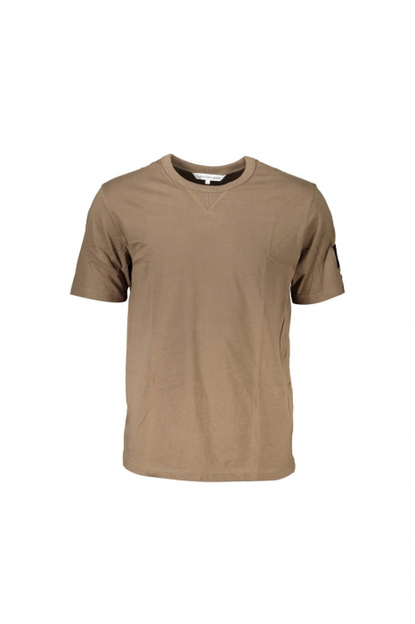 Tricou Barbati, CALVIN KLEIN JEANS, 100% Bumbac organic, Bej [5]