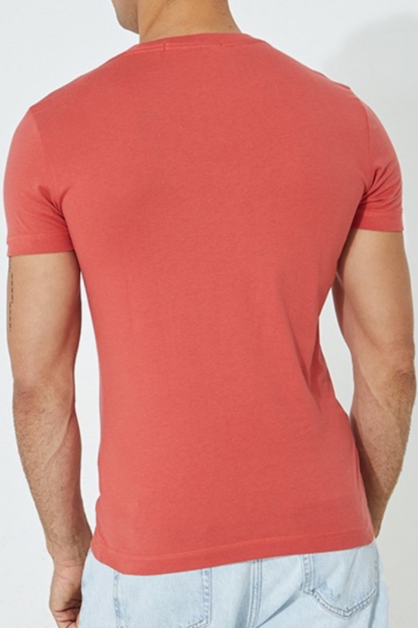 Tricou Barbati, Calvin Klein Jeans, Rosu Coral, M INTL [2]