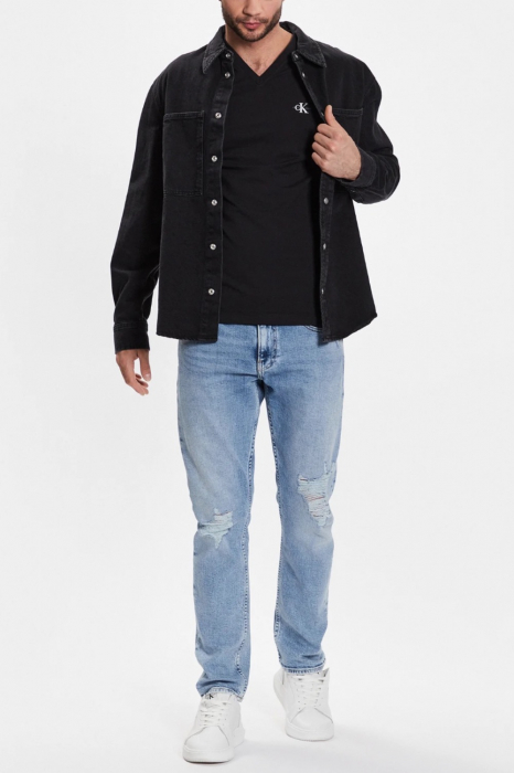 Tricou Barbati, Calvin Klein Jeans, V-neck, Bumbac [3]