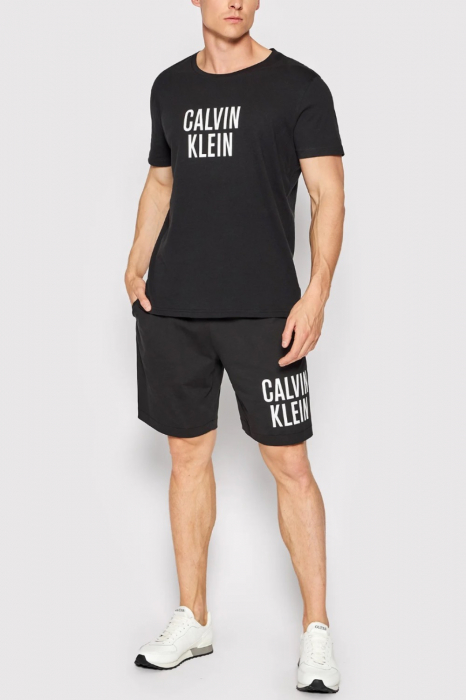 Tricou Barbati, Calvin Klein, Negru, Bumbac, Logo Printat [4]